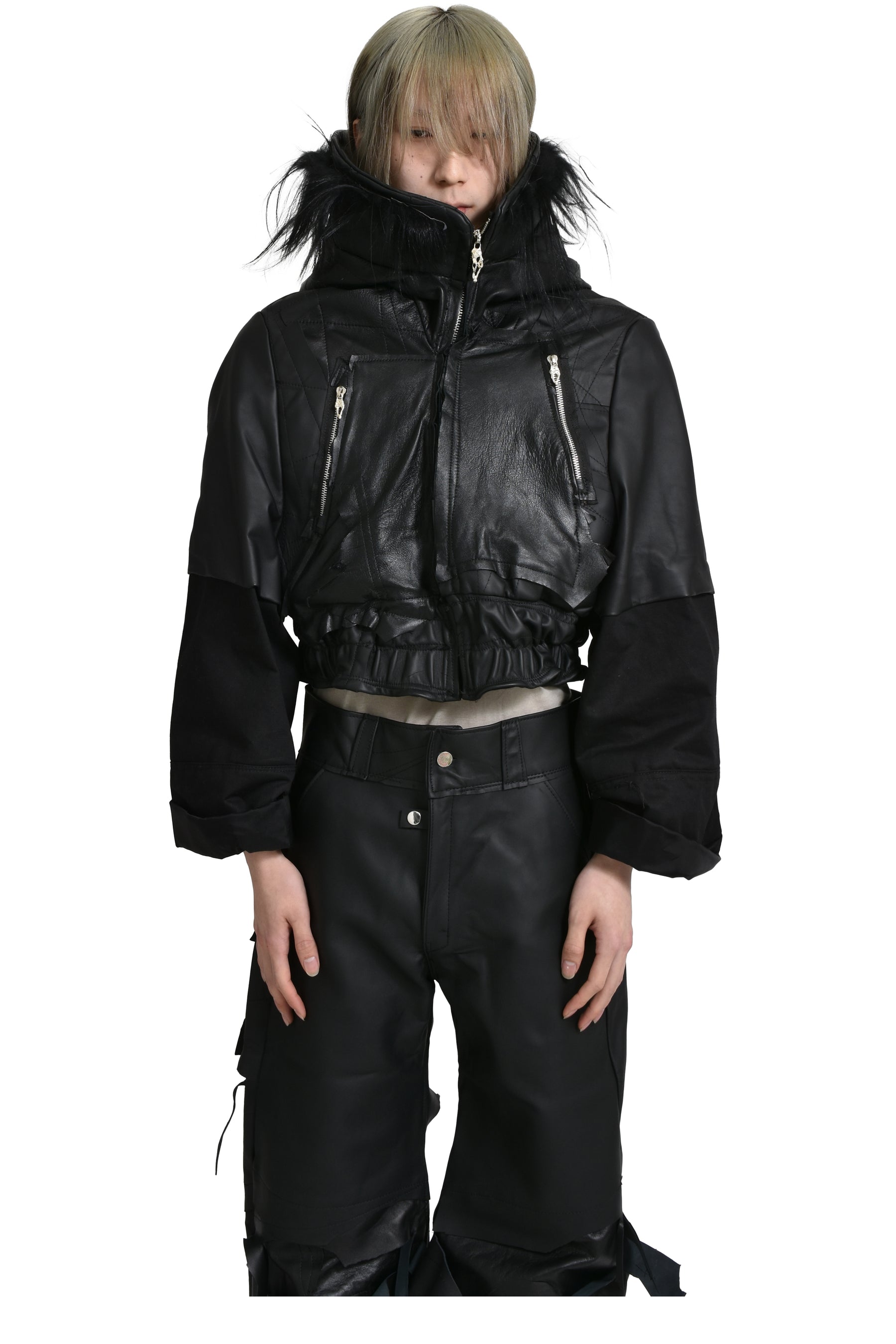 DRAGONCELLO CROPPED JACKET / BLK