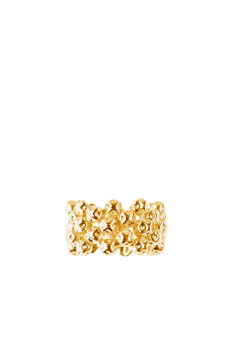 SERENITY BOX RING / GOLD