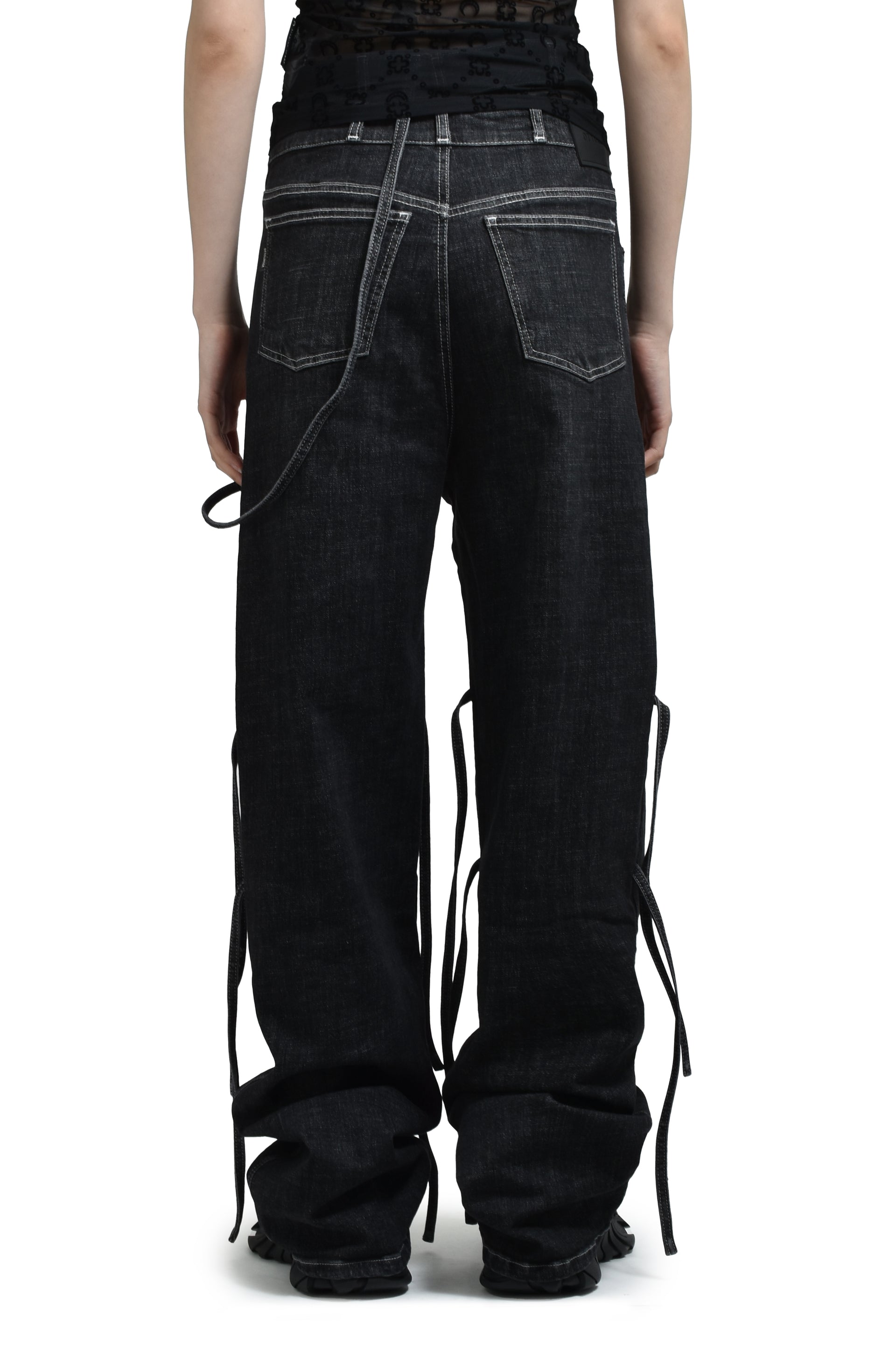 OTTOLINGER STRAPPY SIGNATURE WRAP JEANS / BLK