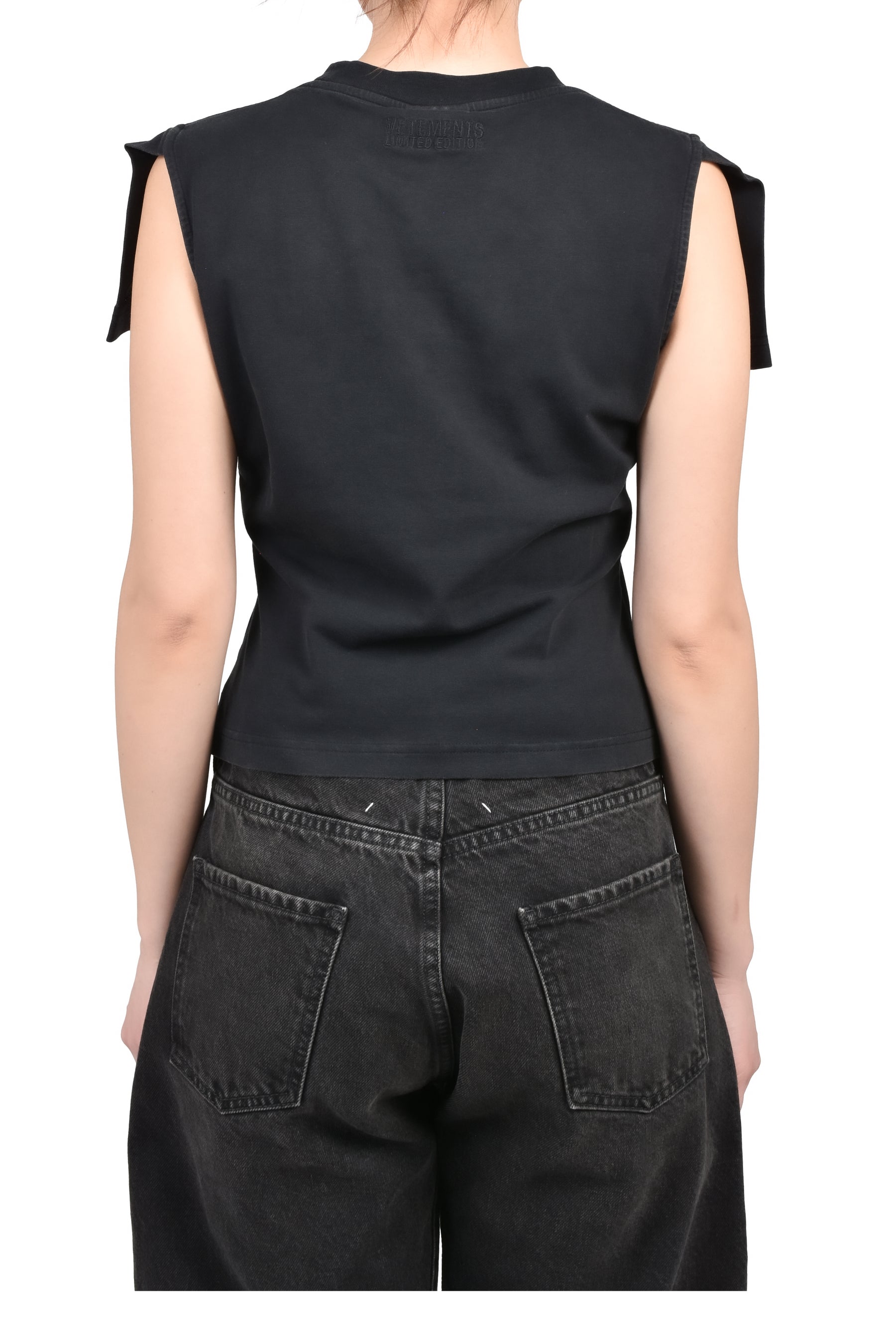 FRONT SLEEVE BABY T-SHIRT / BLK