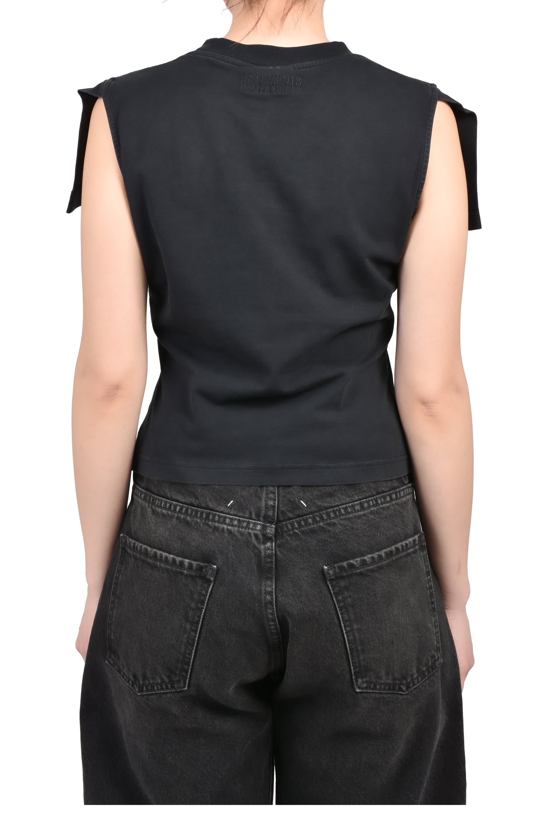 FRONT SLEEVE BABY T-SHIRT / BLK