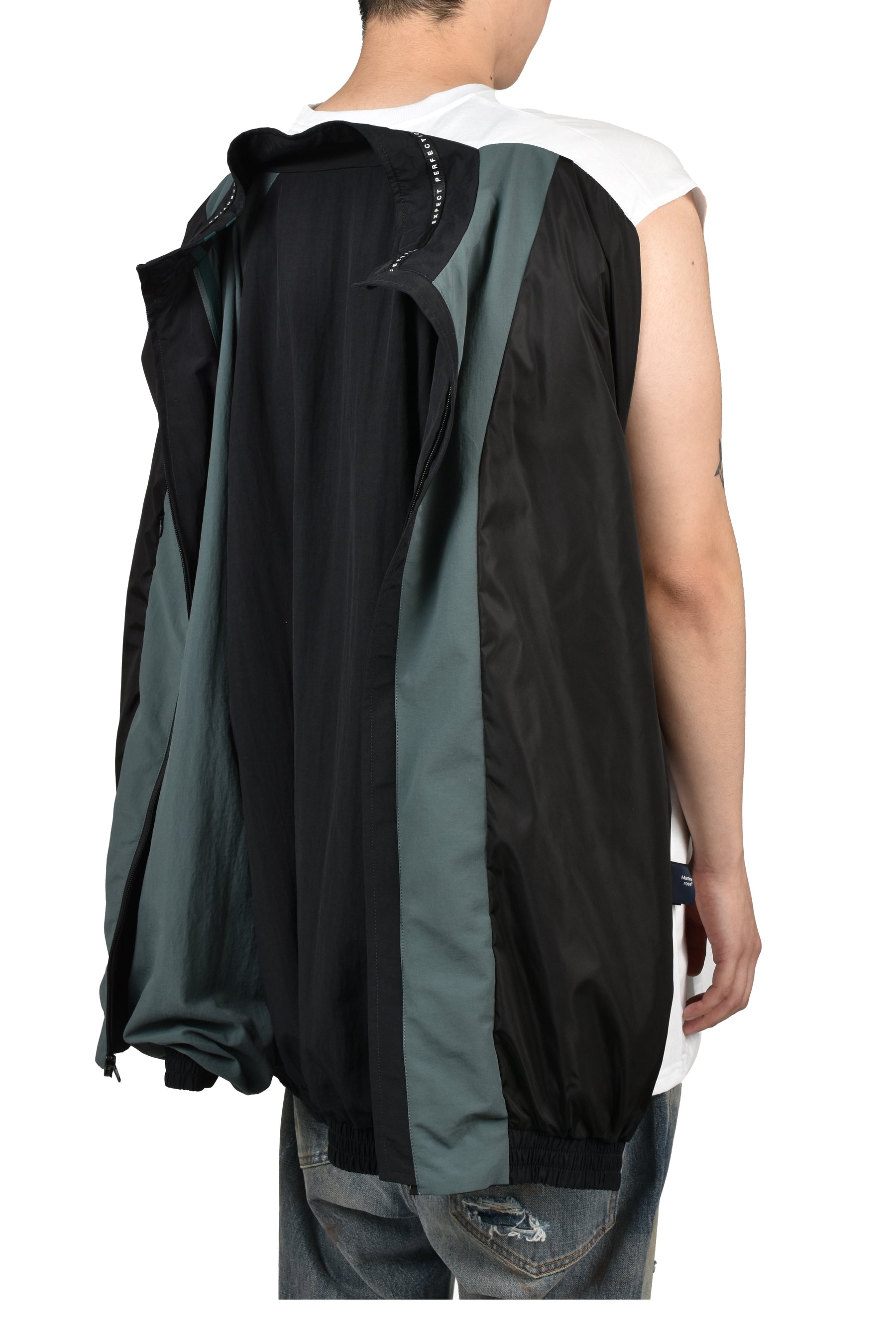T-LINING TRACK JACKET / BLK TEAL BLK