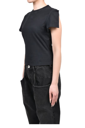 FRONT SLEEVE BABY T-SHIRT / BLK