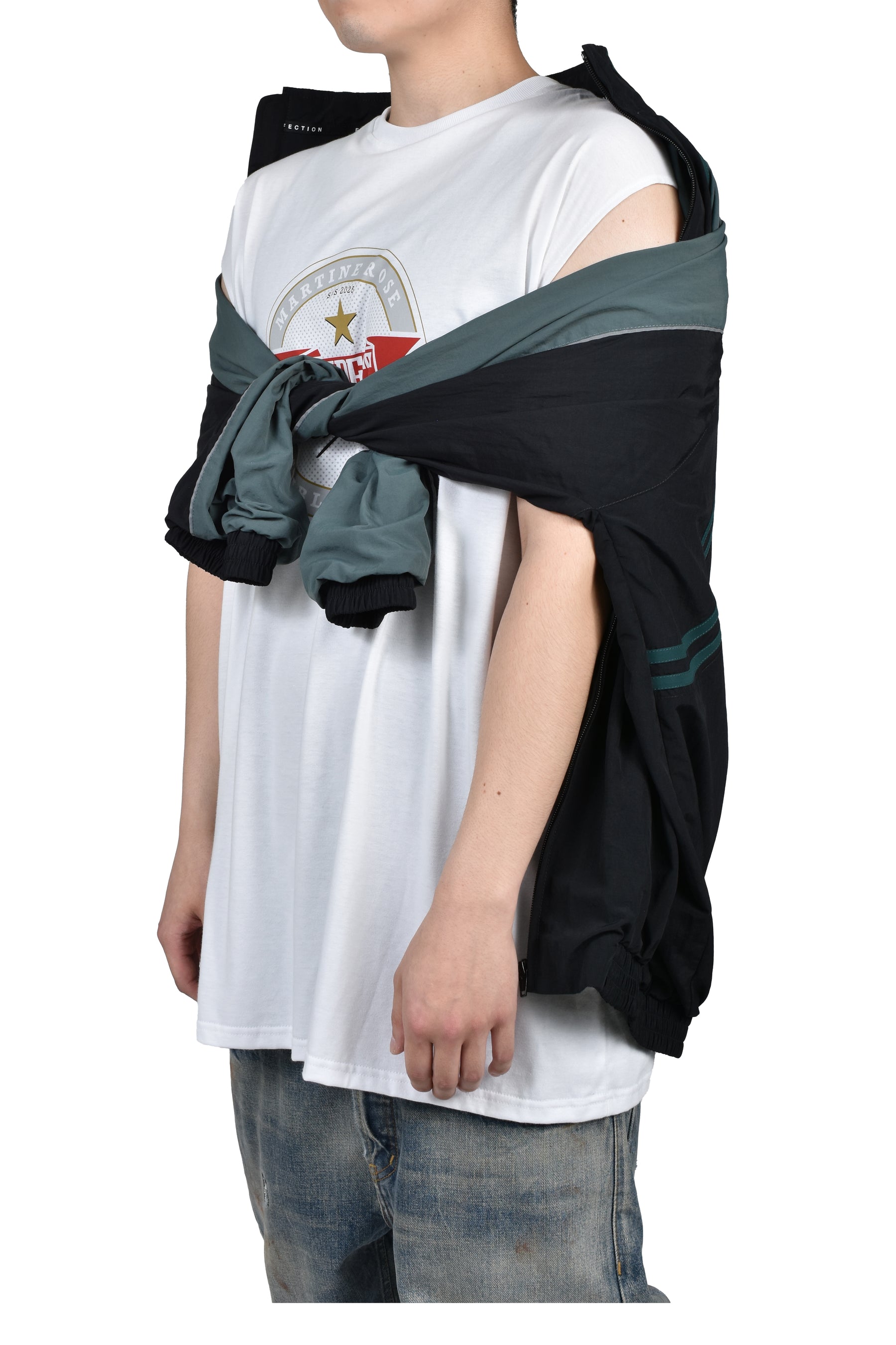T-LINING TRACK JACKET / BLK TEAL BLK