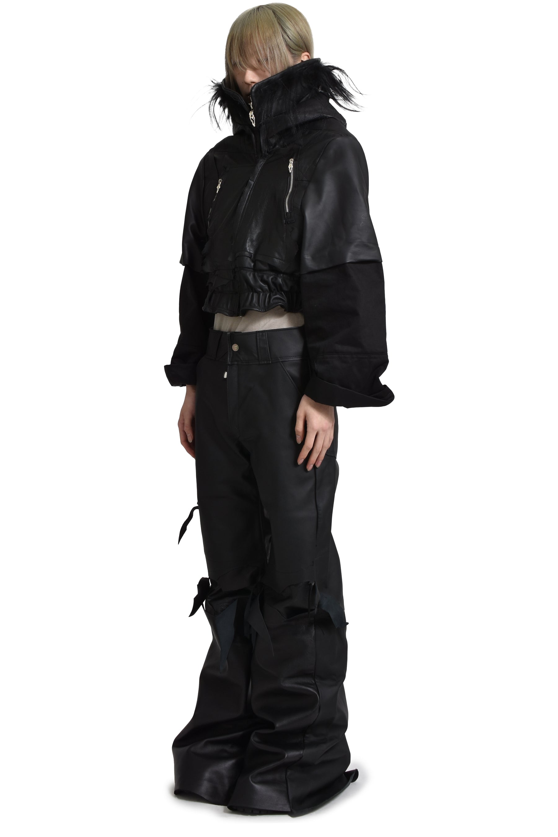 DRAGONCELLO CROPPED JACKET / BLK