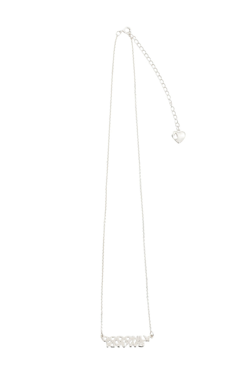 GOD ONLY KNOWS CROSSネックレス GOD ONLY KNOWS ゴッド オンリー ノウズ SS26 LOGO NECKLACE / SIL