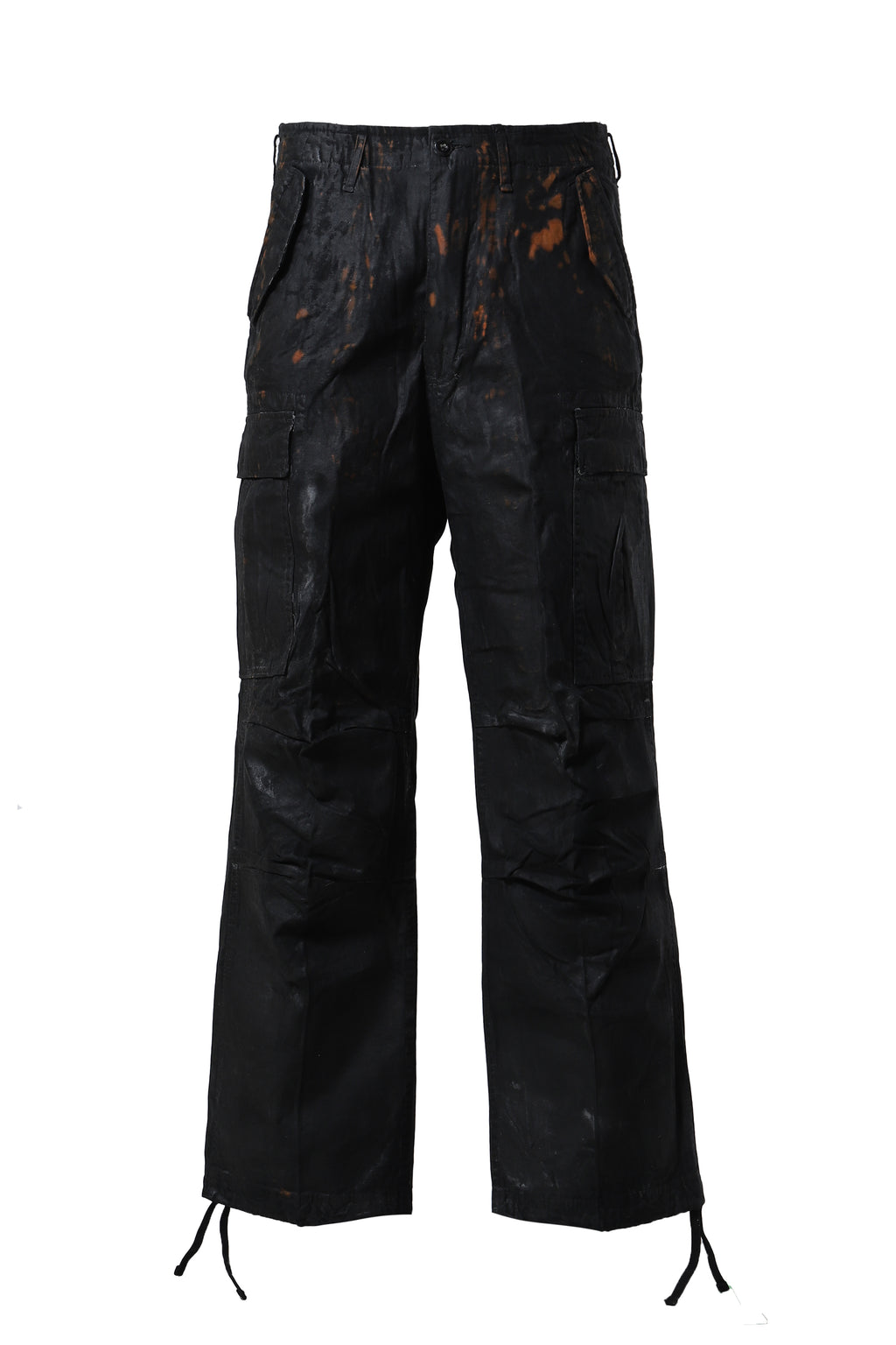 P.L.N. ピーエルエヌ SS24 CARGO PANTS / BLK OILSKIN - NUBIAN