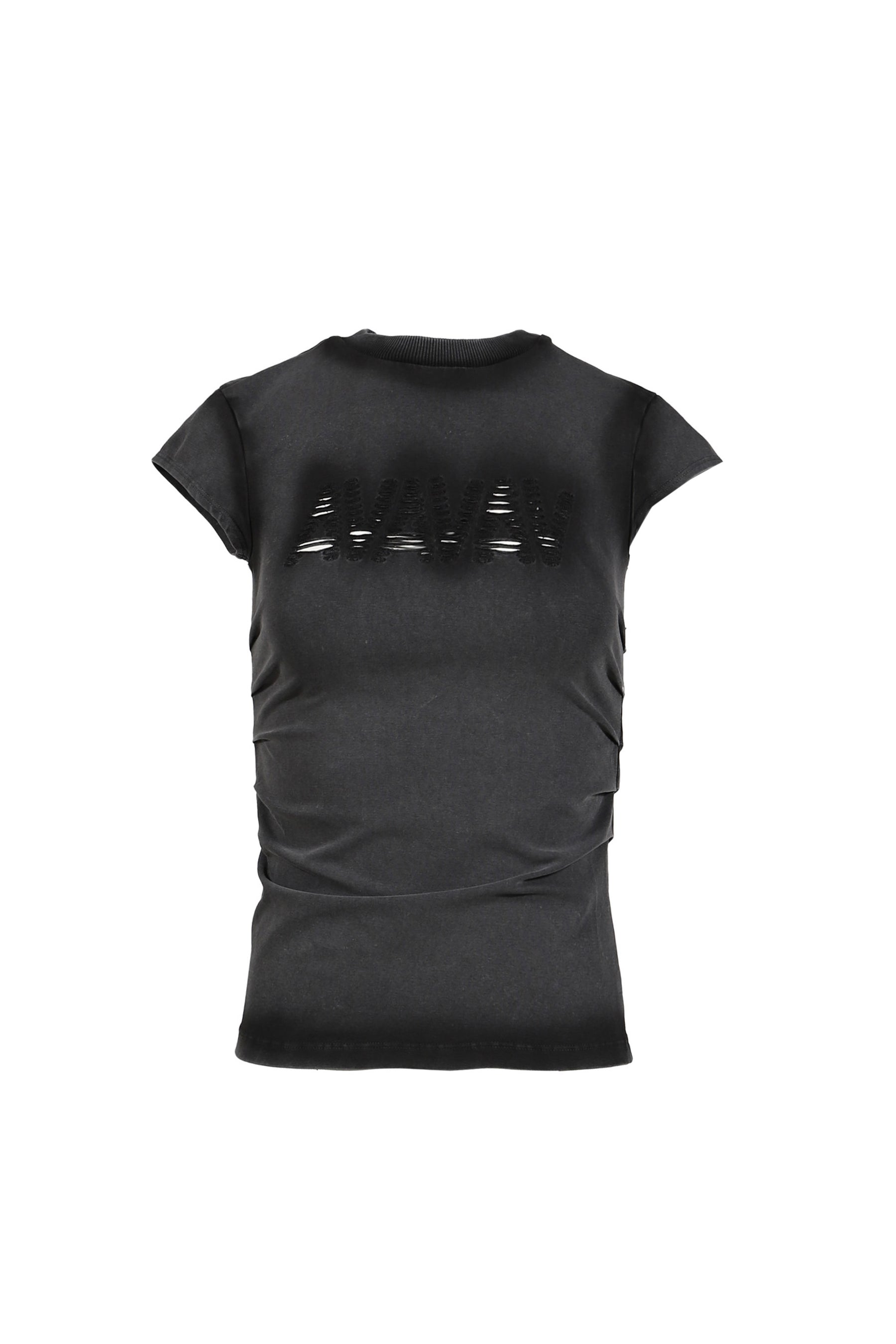 BABY T-SHIRT CUT AV-LOGO BLACK / BLK