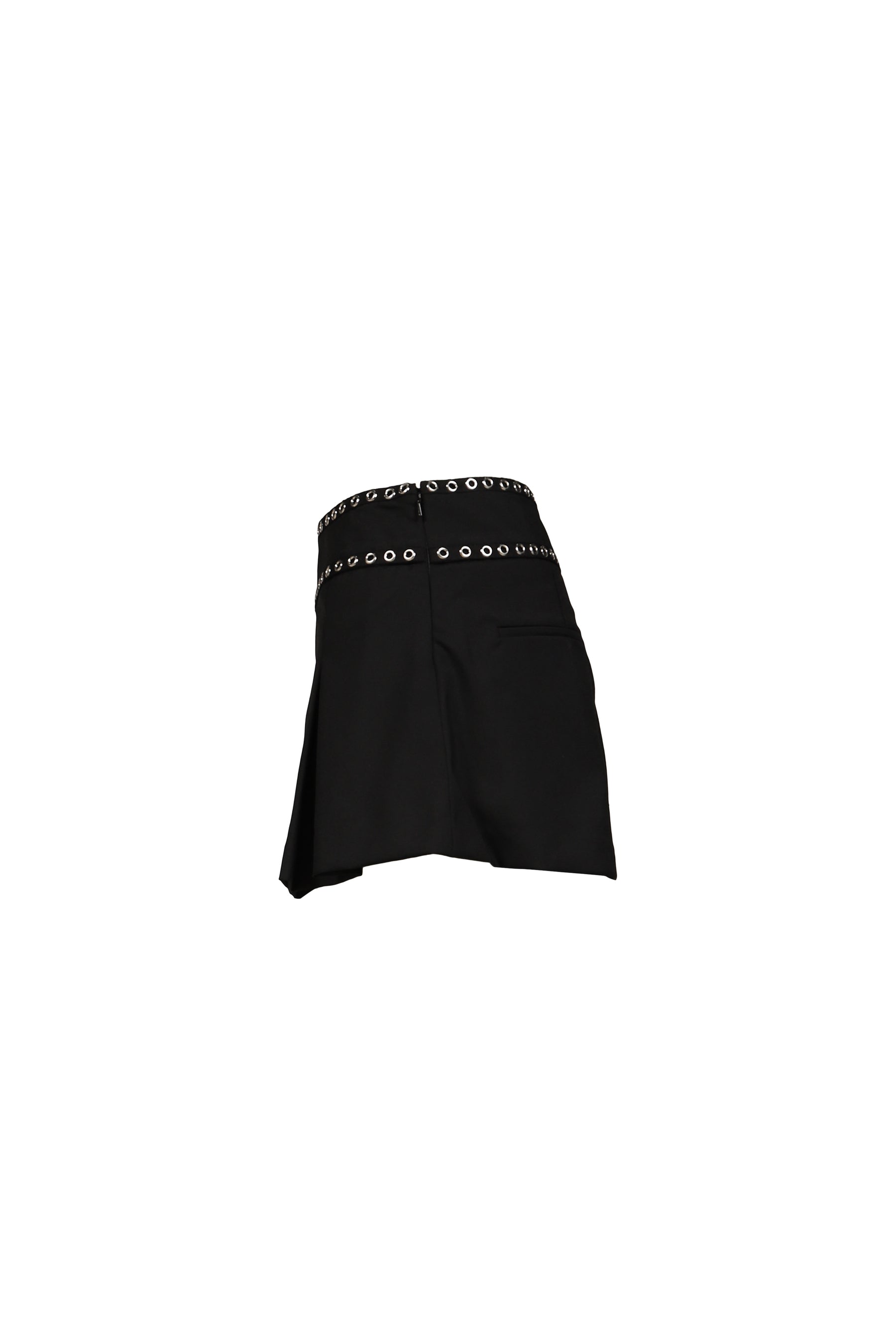 PLEATED MINI SKORT / BLK