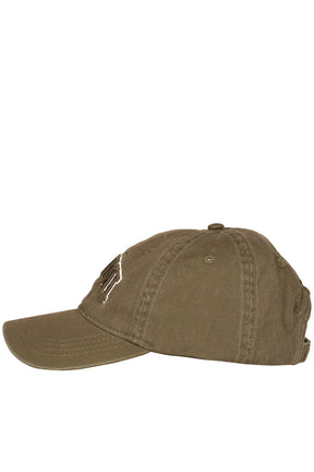 WASHED COTTON CANVAS CAP EMB / KALAMATA
