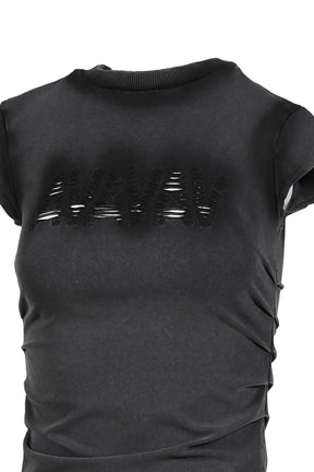 BABY T-SHIRT CUT AV-LOGO BLACK / BLK
