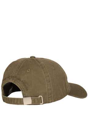 WASHED COTTON CANVAS CAP EMB / KALAMATA