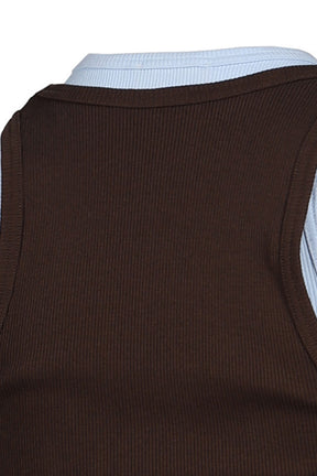 DOUBLE LOGO TANK TOP / BRY