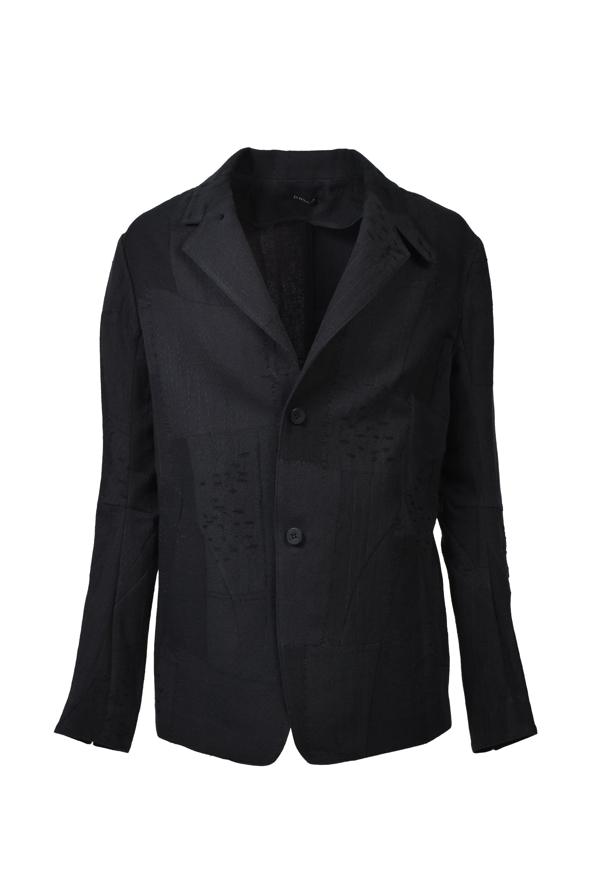 PATCHWORK JACQUARD JACKET / BLK