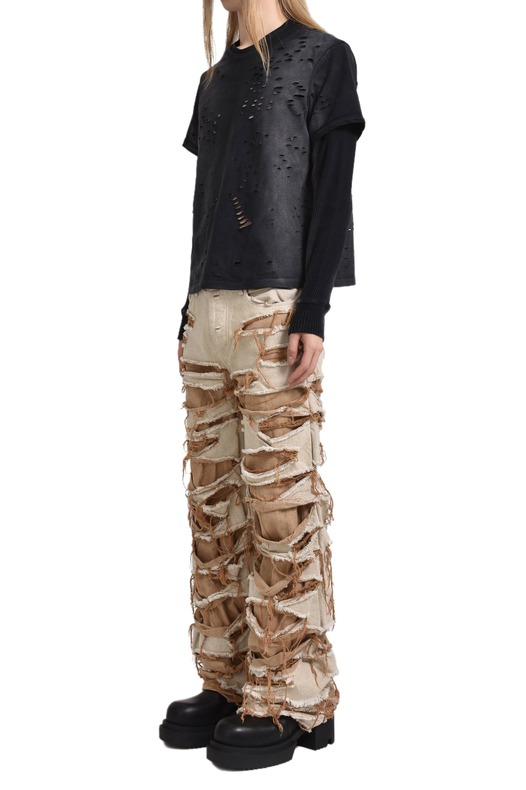 REAPER JEANS BAGGY BEIGE DENIM / BEI