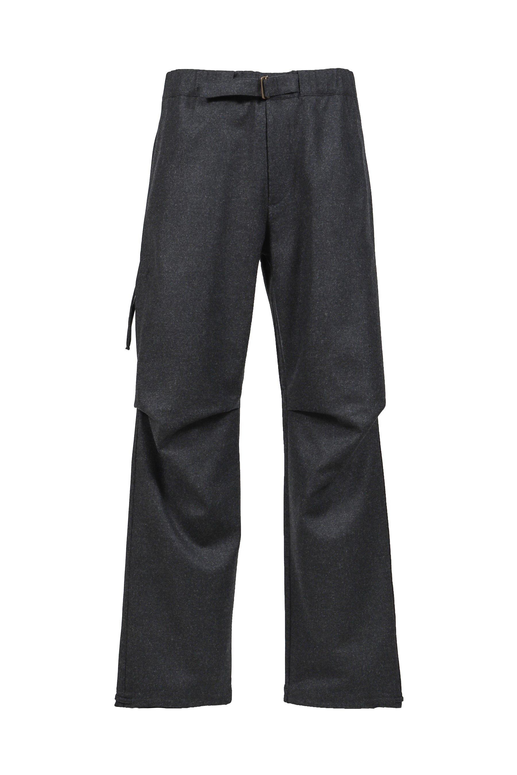 JORDAN - WOOL RELAX FIT TROUSERS / DARK GRY 