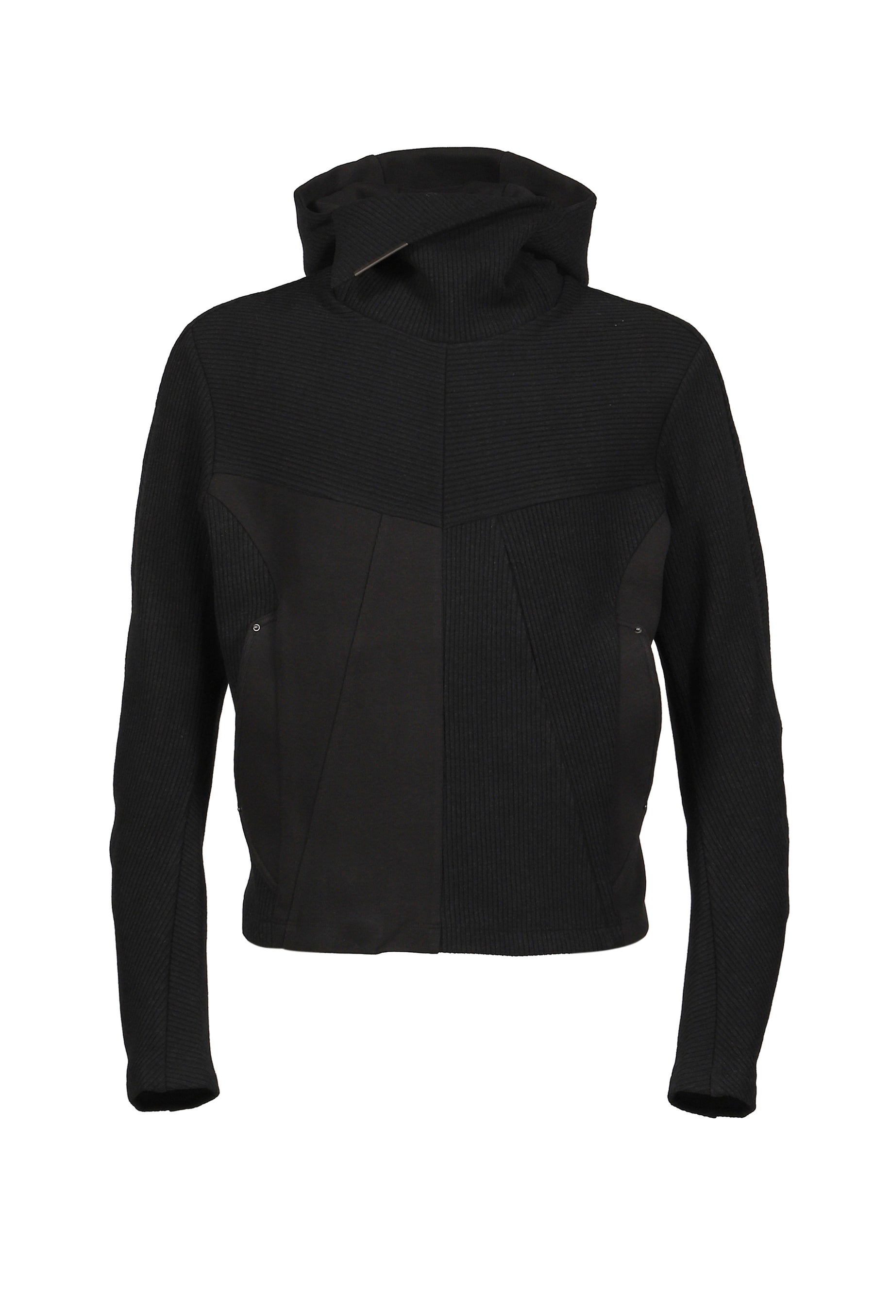 KNIT BALACLAVA RIDER SWEATER / BLK