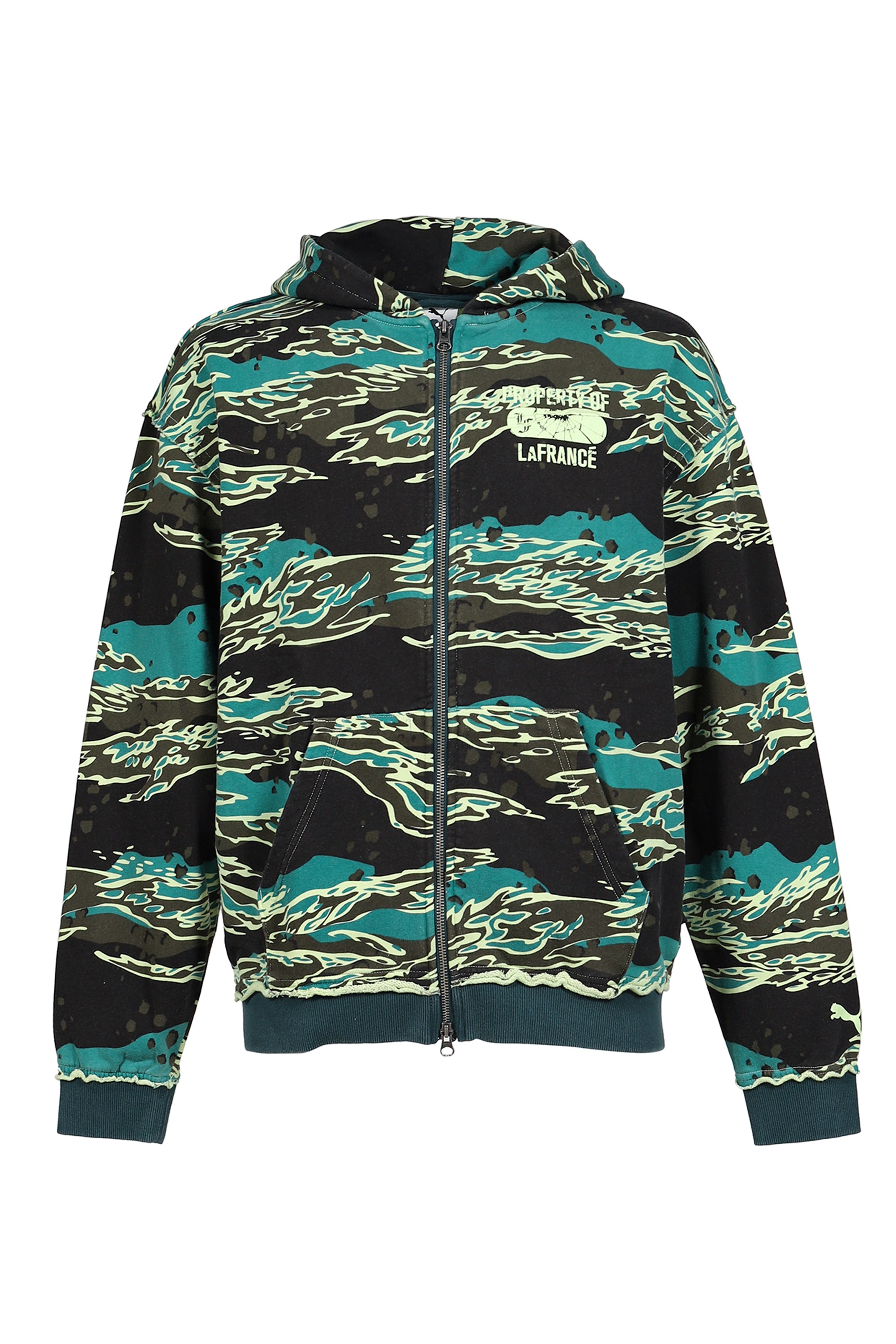 LA FRANC_ SUPPLY FULL ZIP HOODIE / GRN TERRAIN