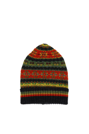FAIRISLE WOOL HAT / ORG 