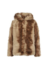 KATIN MINK HOODED COAT / BLONDE MINK