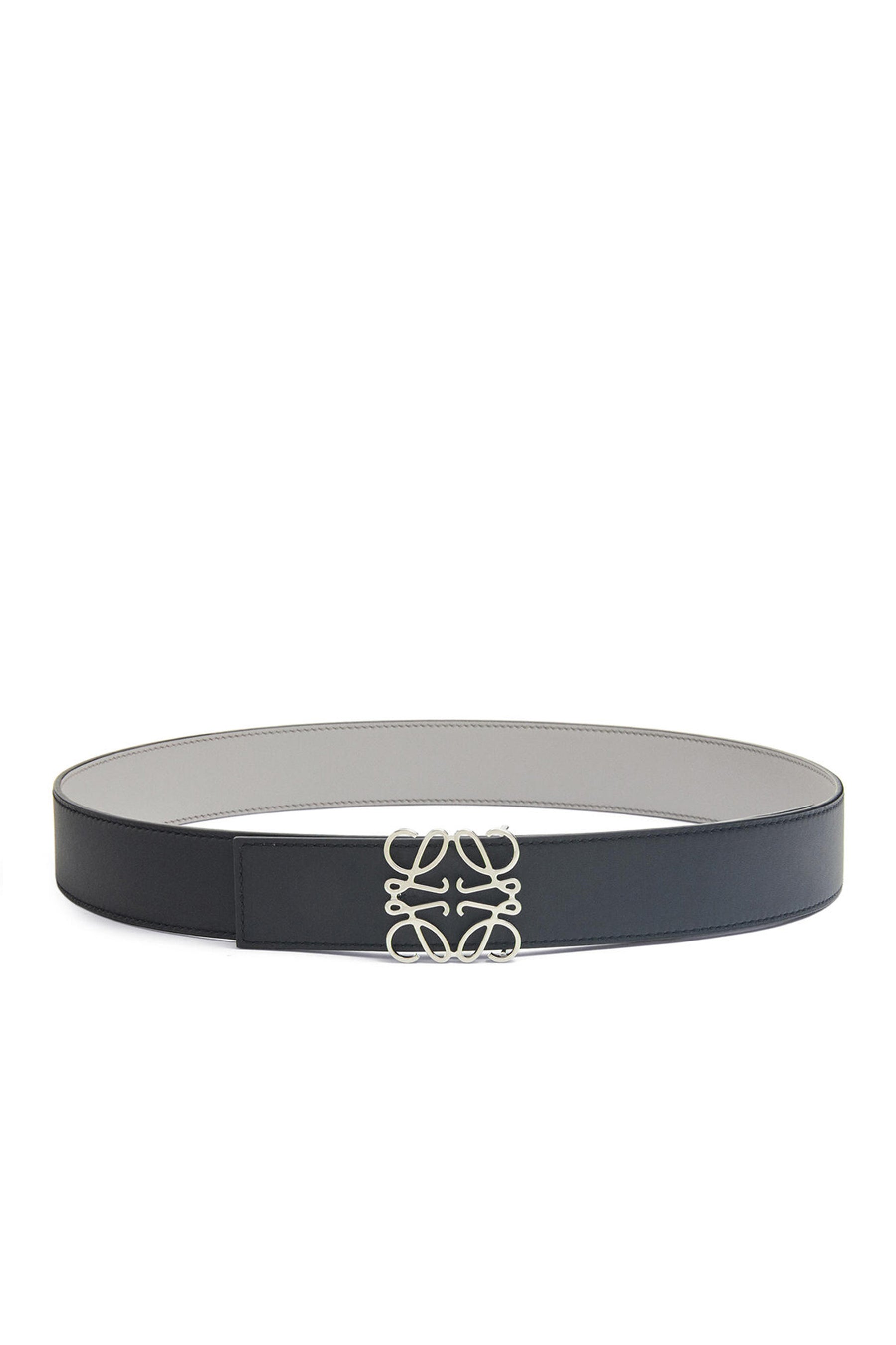 REVERSIBLE ANAGRAM BELT 4CM / ASPHALT GRY BLK PALLADIUM