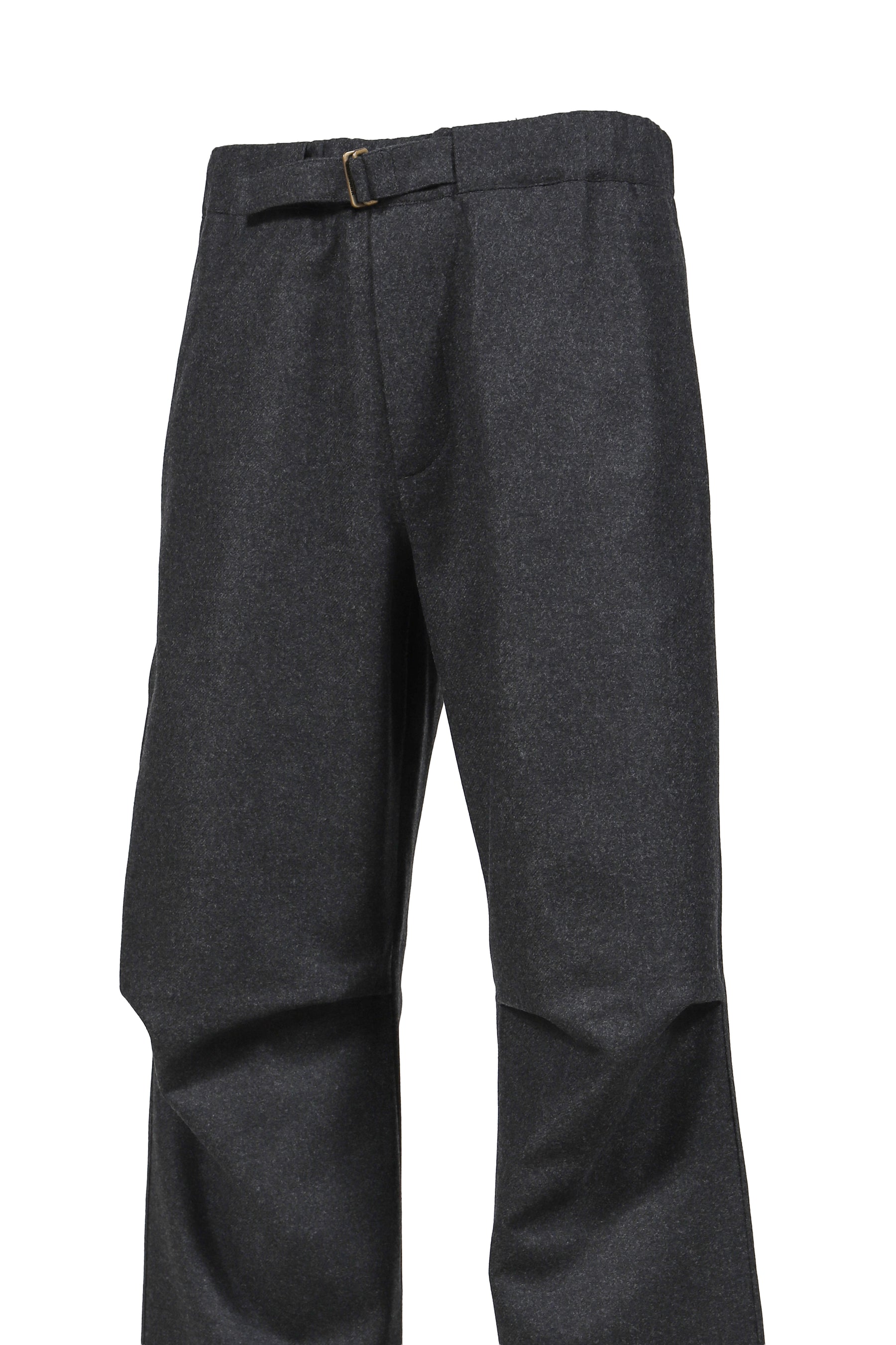 JORDAN - WOOL RELAX FIT TROUSERS / DARK GRY 