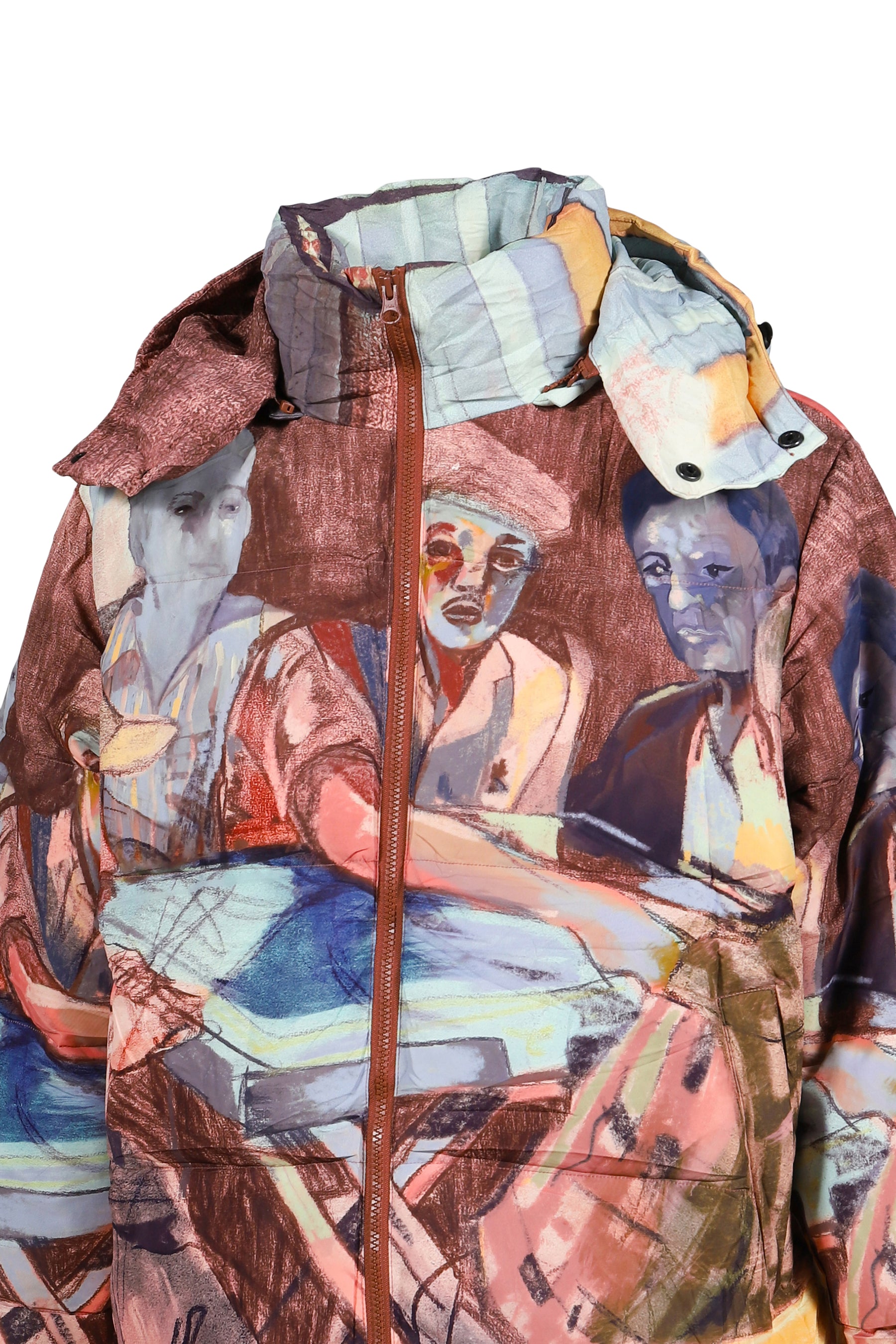 DOMINO PLAYERS PUFFER / MULTI