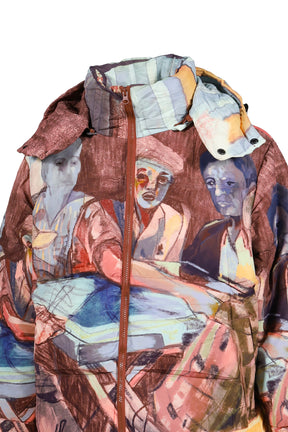 DOMINO PLAYERS PUFFER / MULTI