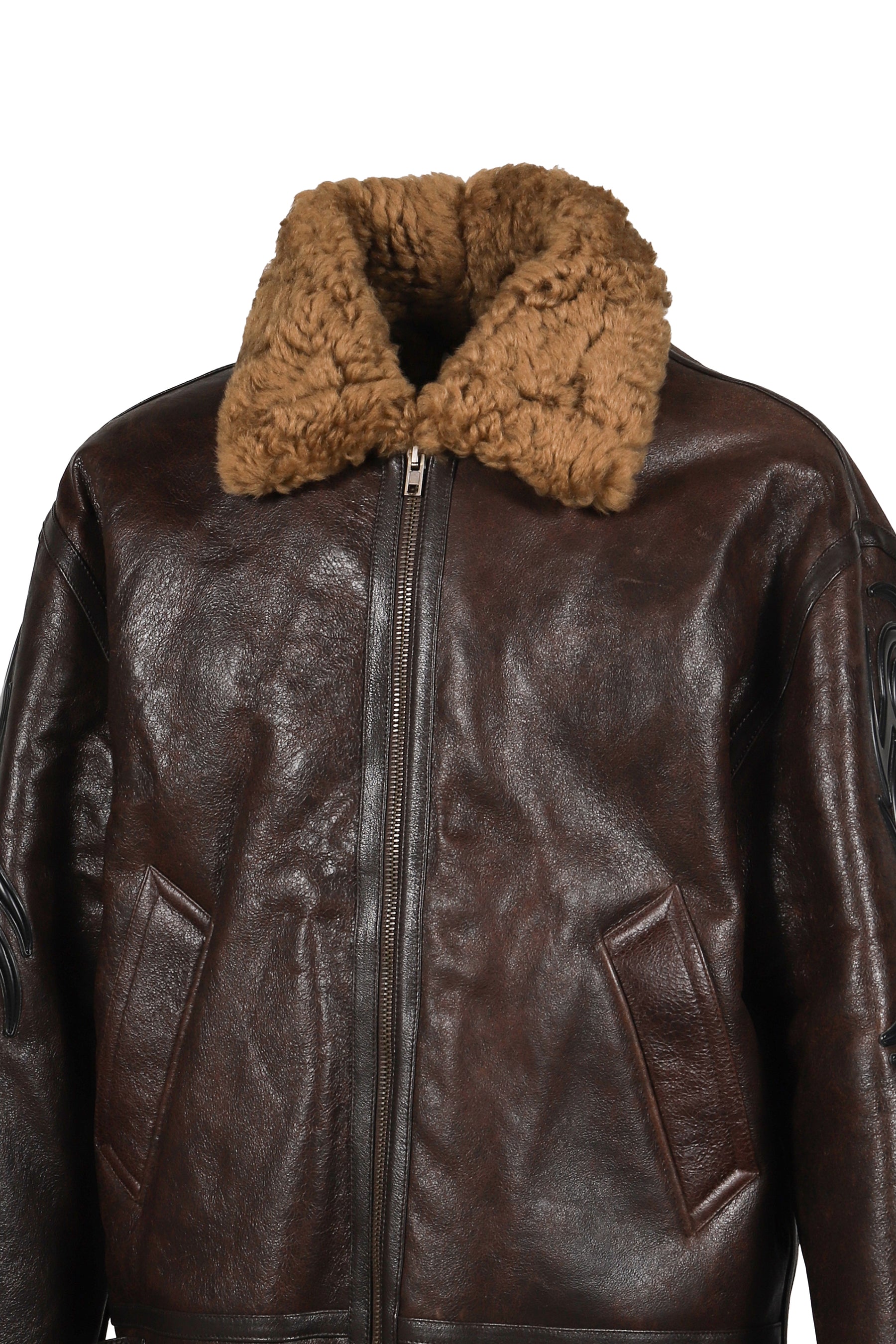 TRIBAL SHEARLING JACKET / BRW
