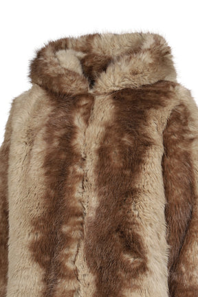 KATIN MINK HOODED COAT / BLONDE MINK