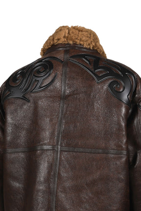 TRIBAL SHEARLING JACKET / BRW
