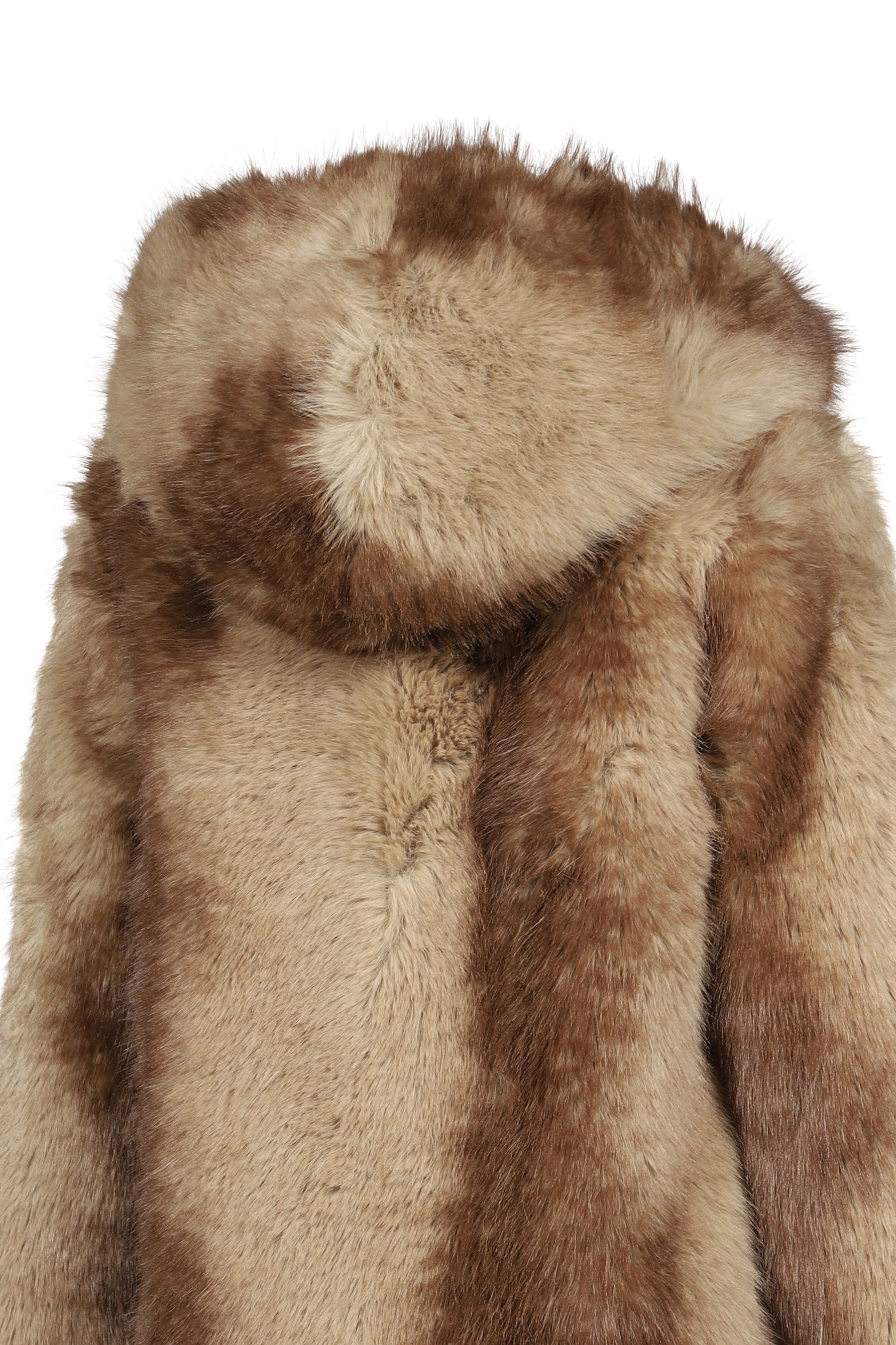 KATIN MINK HOODED COAT / BLONDE MINK