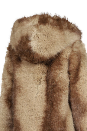 KATIN MINK HOODED COAT / BLONDE MINK