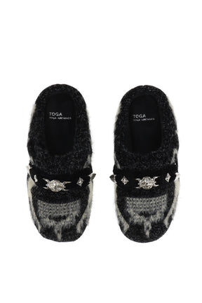KNIT SLIP-ON / BLACK 