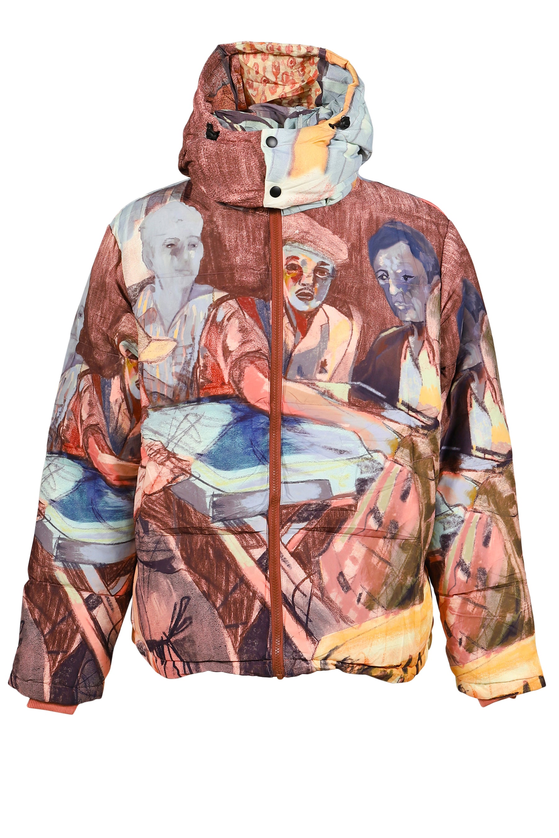 DOMINO PLAYERS PUFFER / MULTI