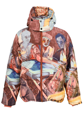 DOMINO PLAYERS PUFFER / MULTI