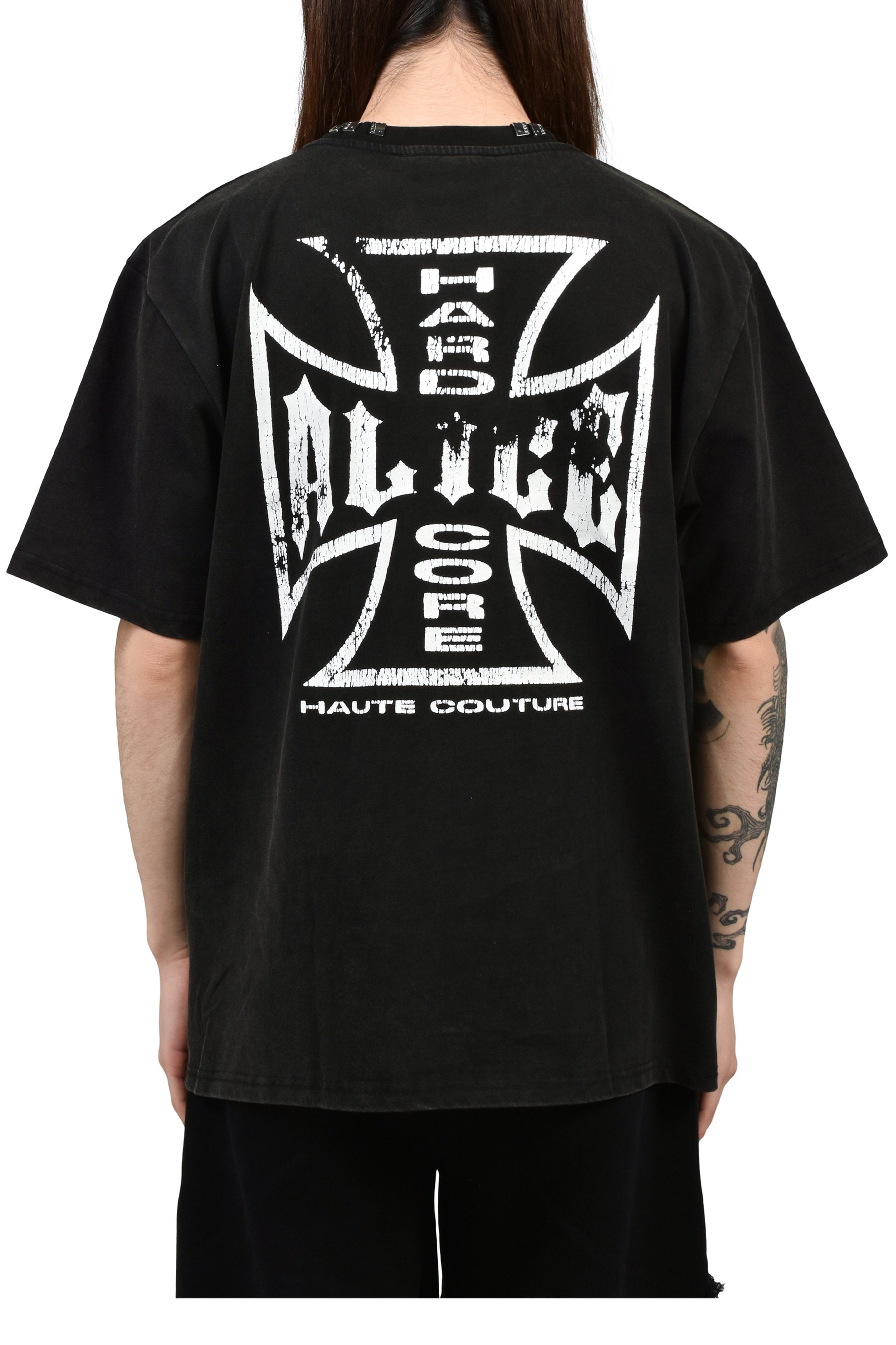 MOTO COUTURE  SS T-SHIRT (EXCLUSIVE) / BLK