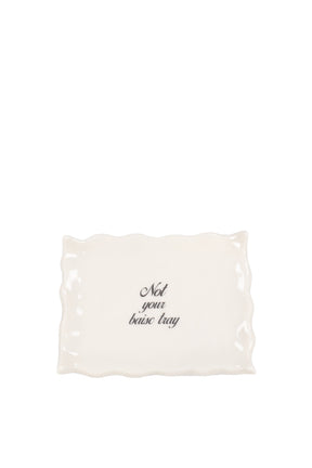 NOT YOUR BASIC TRAY SQUARE / WHT