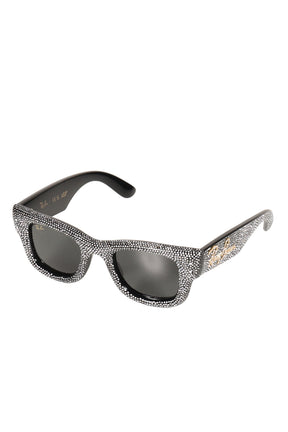WAYFARER PUFFER / BLK WITH STRASS PAVE