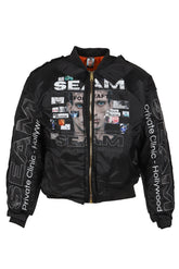 SEAM WINBREAKER - BOMBER JACKET / BLK