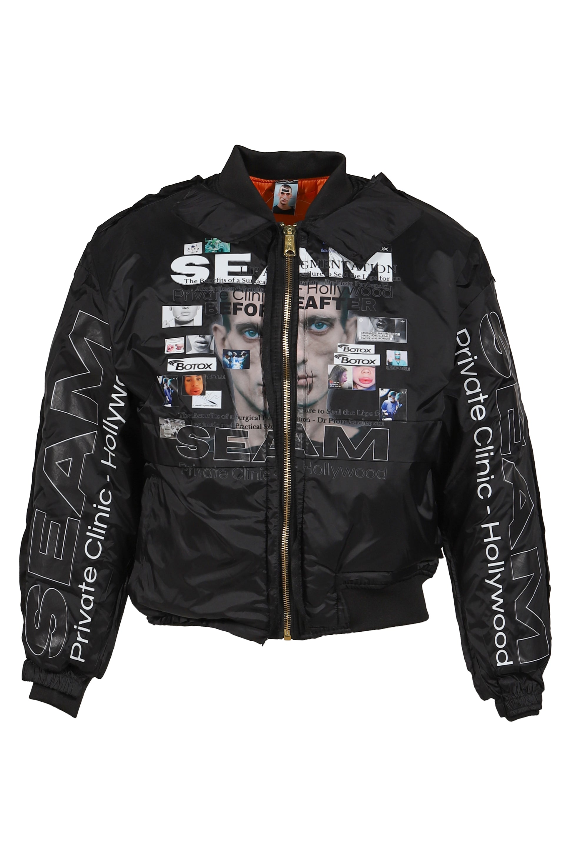SEAM WINBREAKER - BOMBER JACKET / BLK
