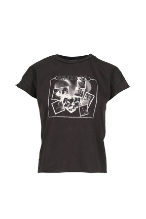 GERMAN HEARTTHROB SHRUNKEN T-SHIRT / FADED BLK