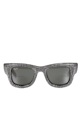 WAYFARER PUFFER / BLK WITH STRASS PAVE