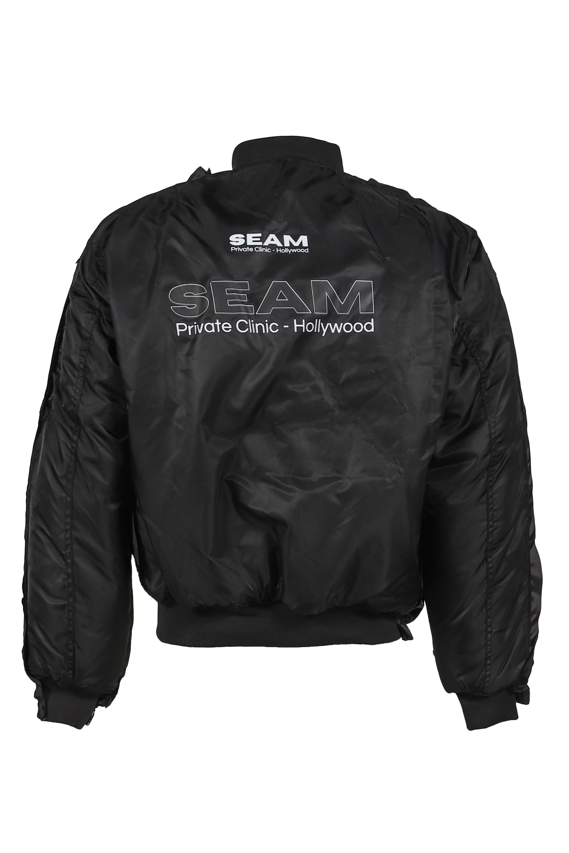 SEAM WINBREAKER - BOMBER JACKET / BLK