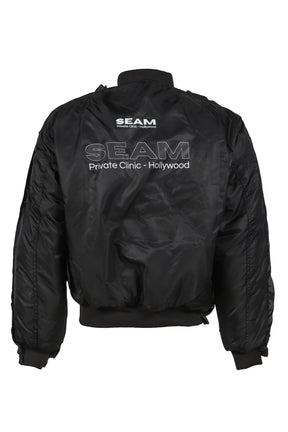 SEAM WINBREAKER - BOMBER JACKET / BLK