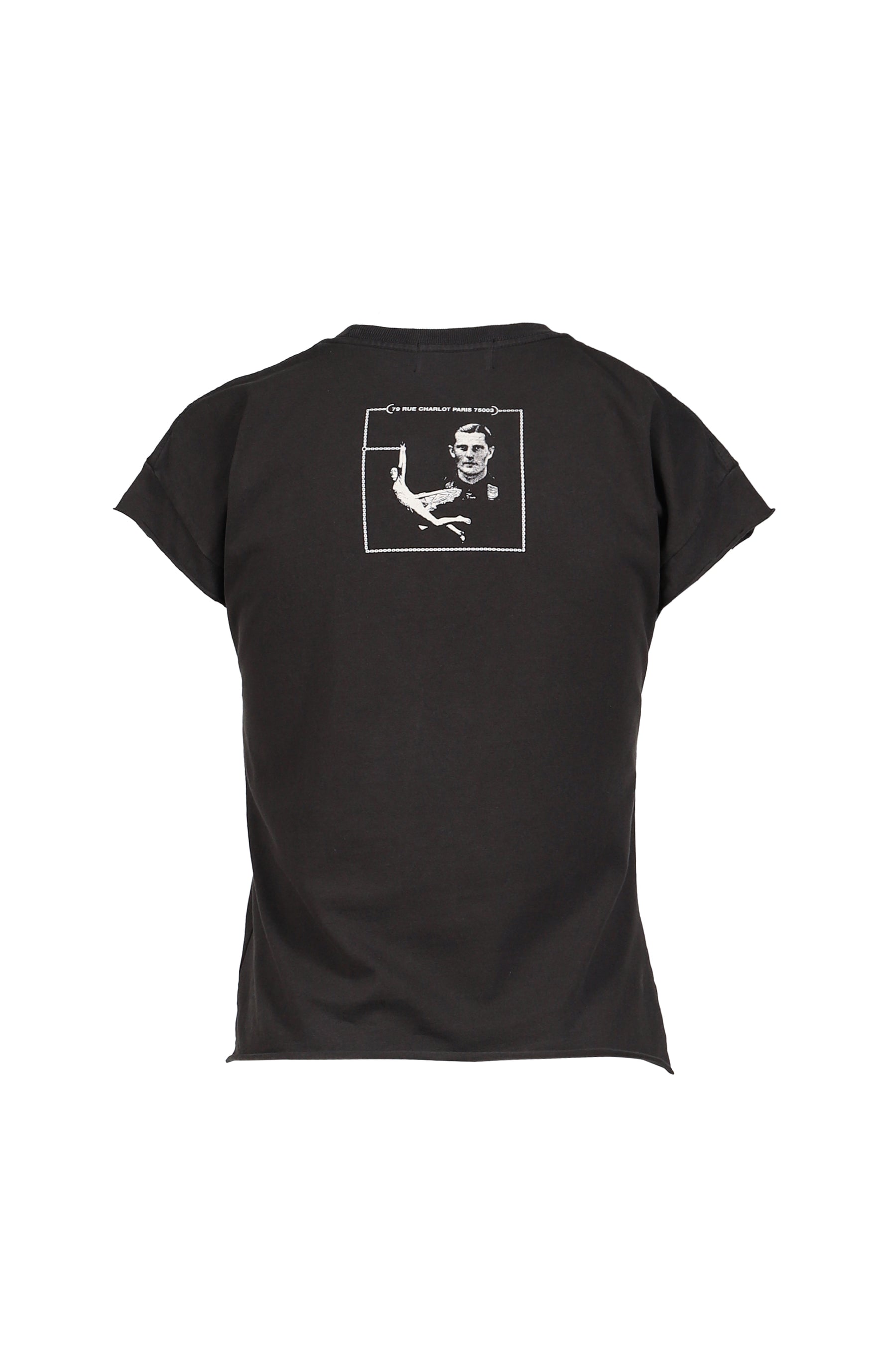 GERMAN HEARTTHROB SHRUNKEN T-SHIRT / FADED BLK