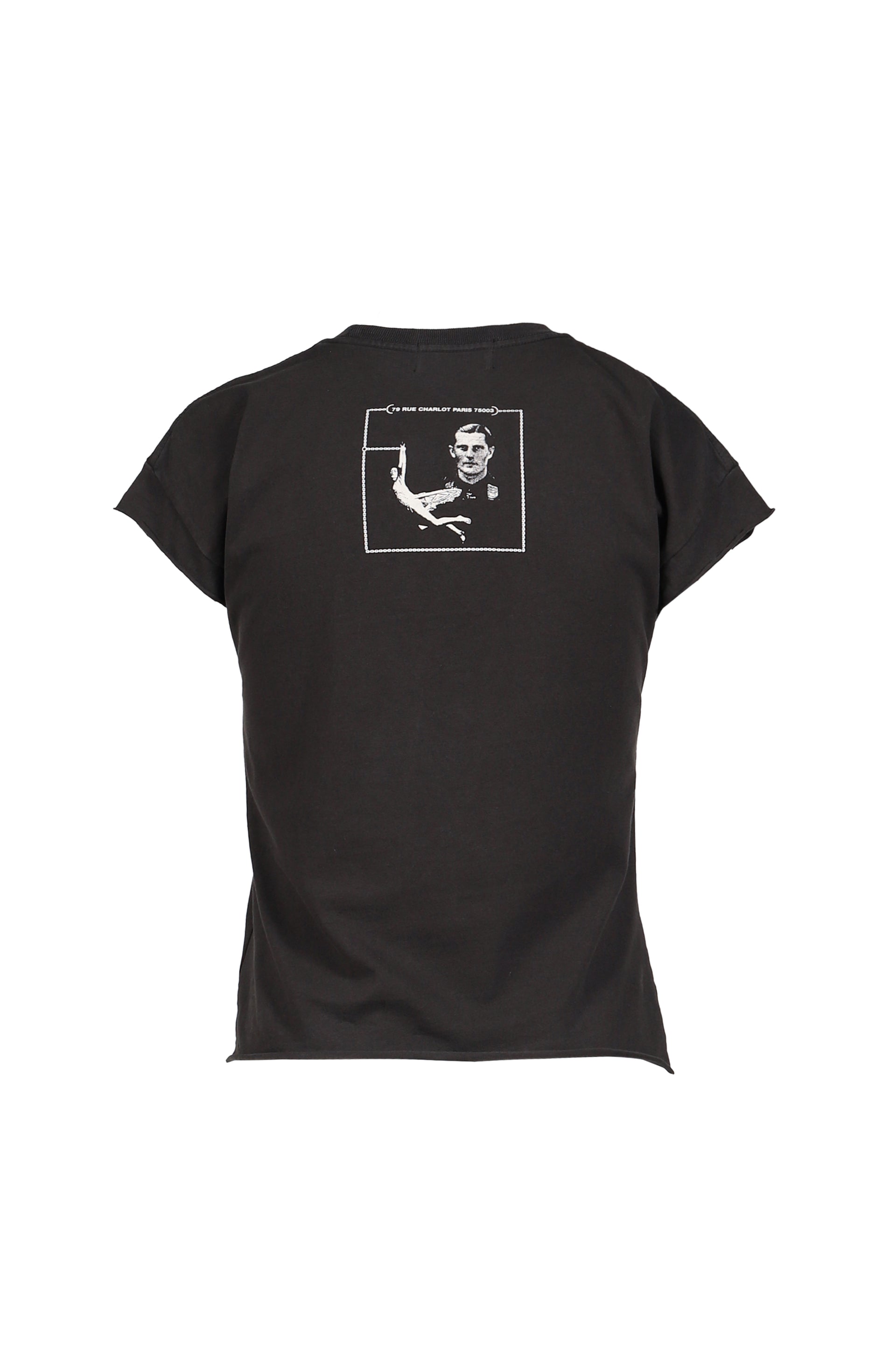 GERMAN HEARTTHROB SHRUNKEN T-SHIRT / FADED BLK