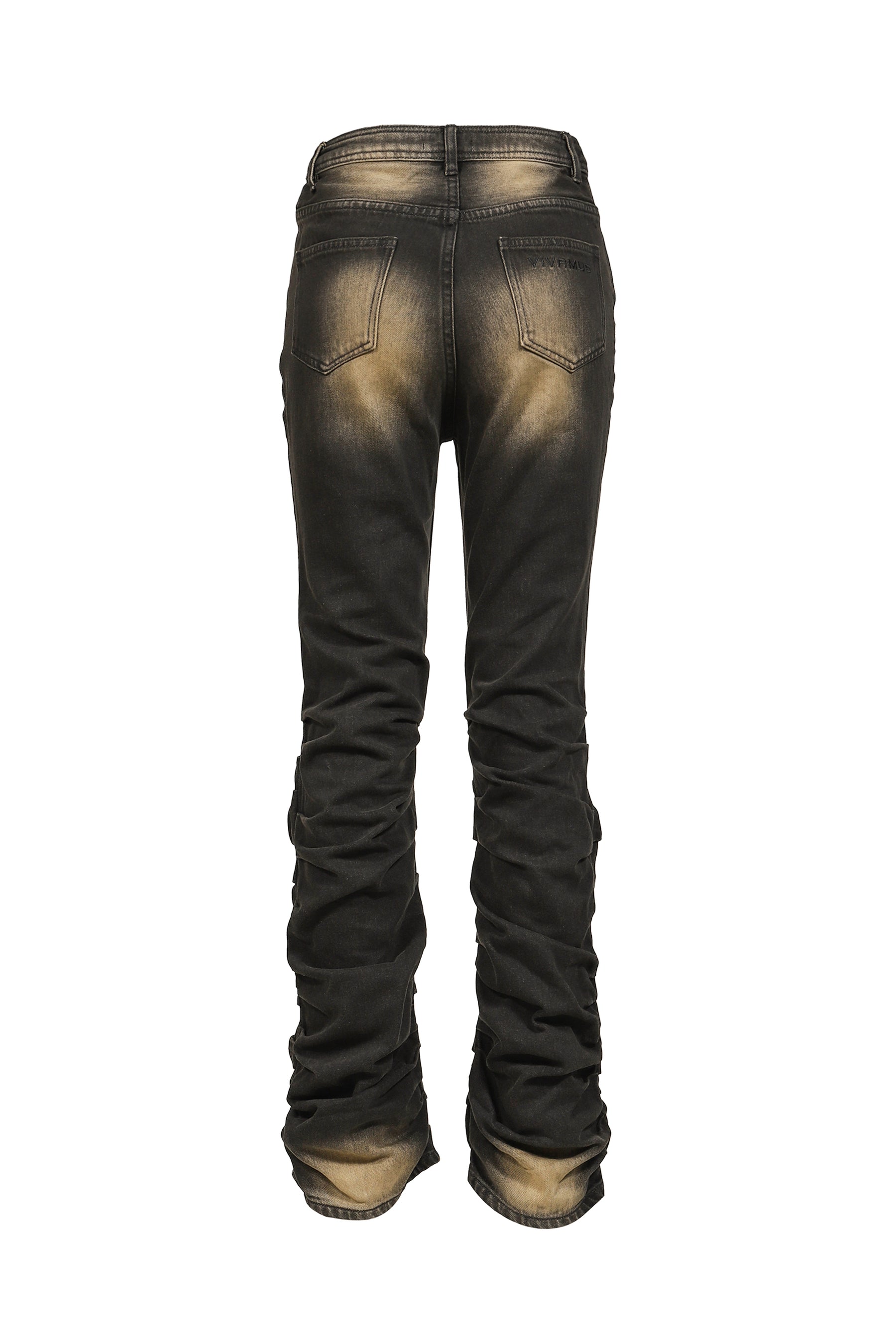 LOOSED LEG DENIM PANTS / BLK