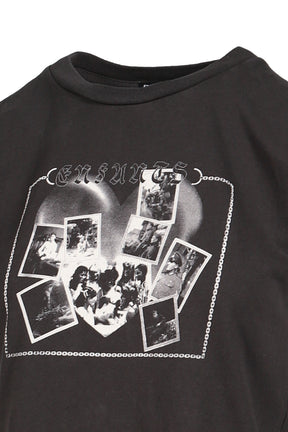 GERMAN HEARTTHROB SHRUNKEN T-SHIRT / FADED BLK