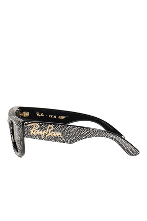 WAYFARER PUFFER / BLK WITH STRASS PAVE